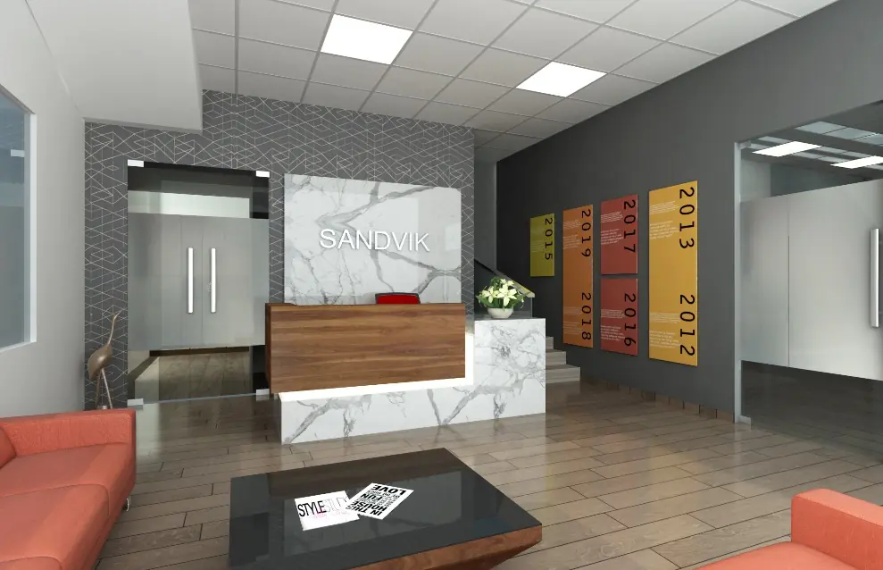 Sandvik office reception