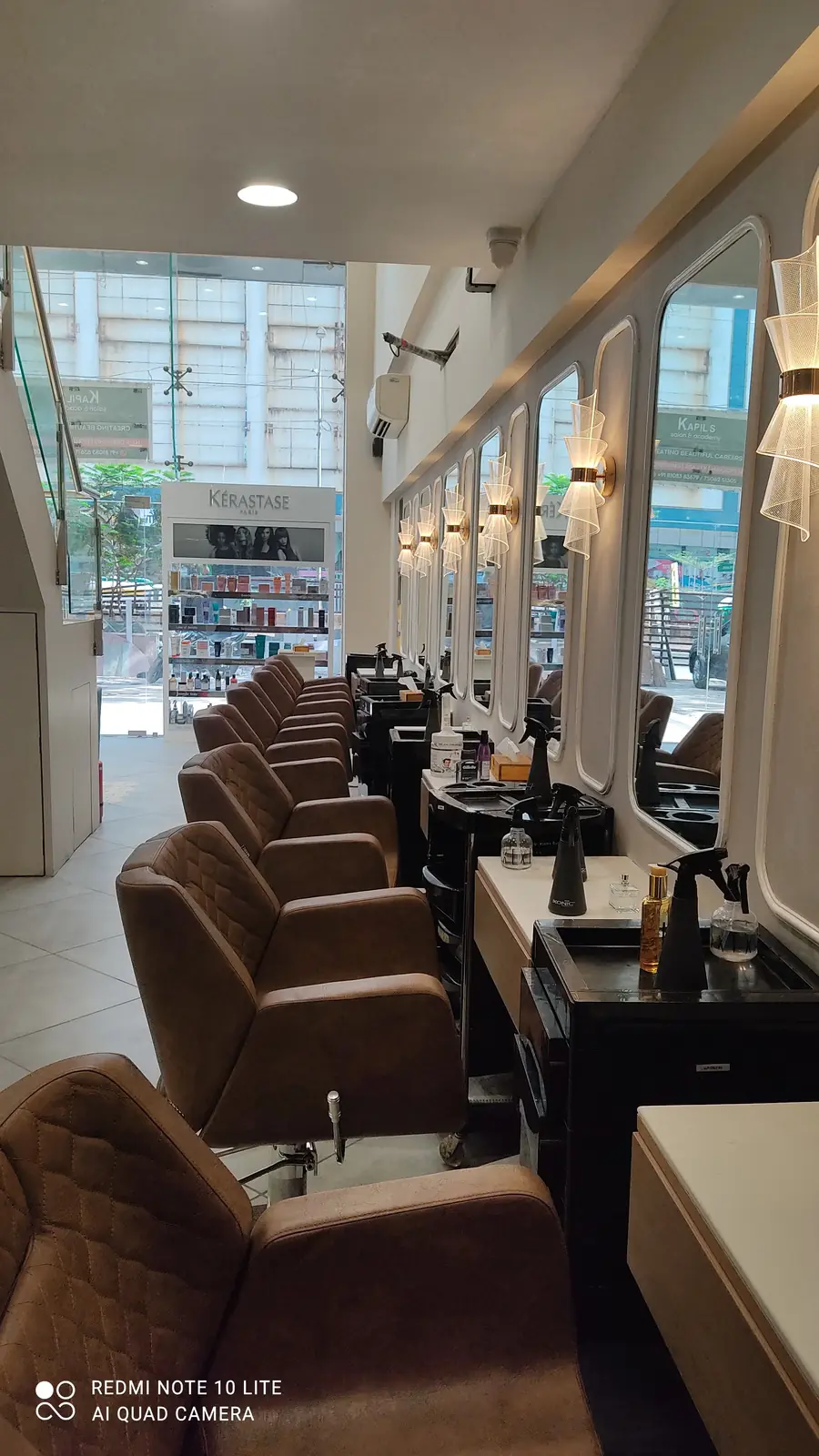 Kapil’s salon styling stations